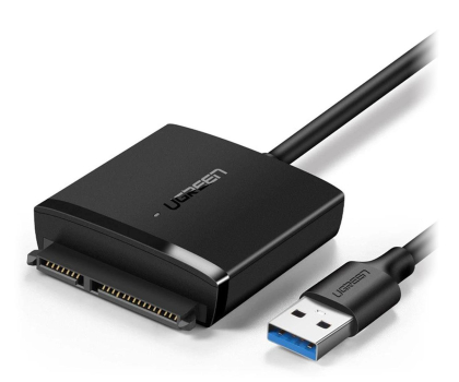 Adapter do dysków UGREEN Adapter USB3.0 do dysku 2.5'' / 3.5'' SATA CM257 czarny